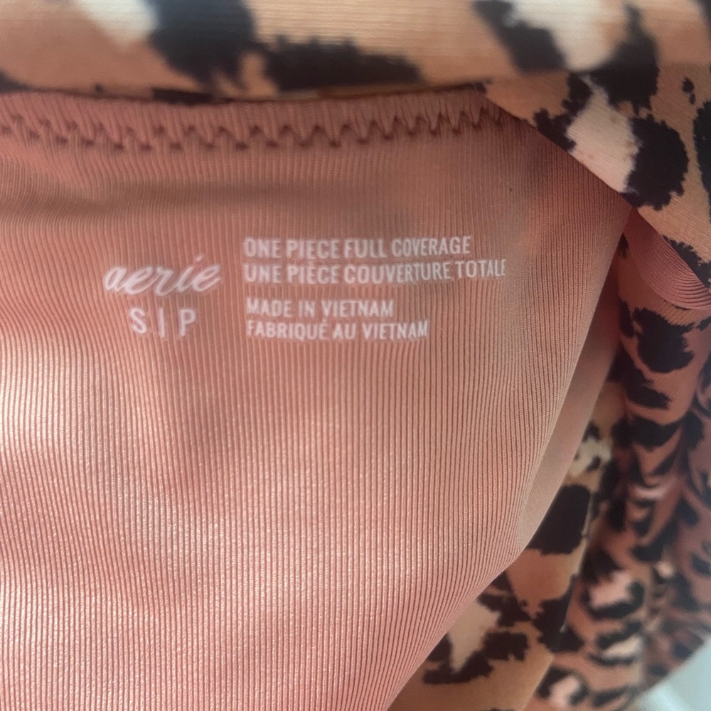 Aerie Leopard Wrap One Piece Swimsuit - Picture 4 of 4